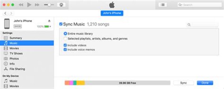 How do you sync iTunes to iCloud?
